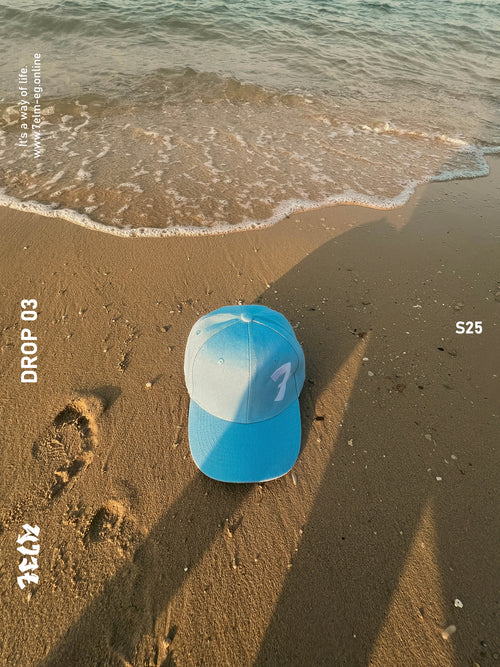 7 Baby Blue Signture Cap
