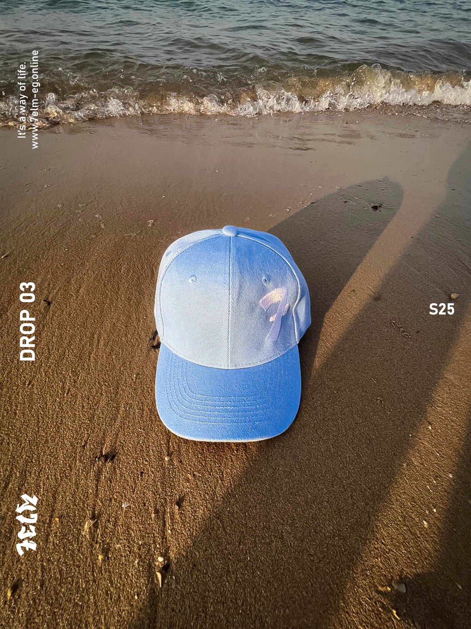 7 Baby Blue Signture Cap