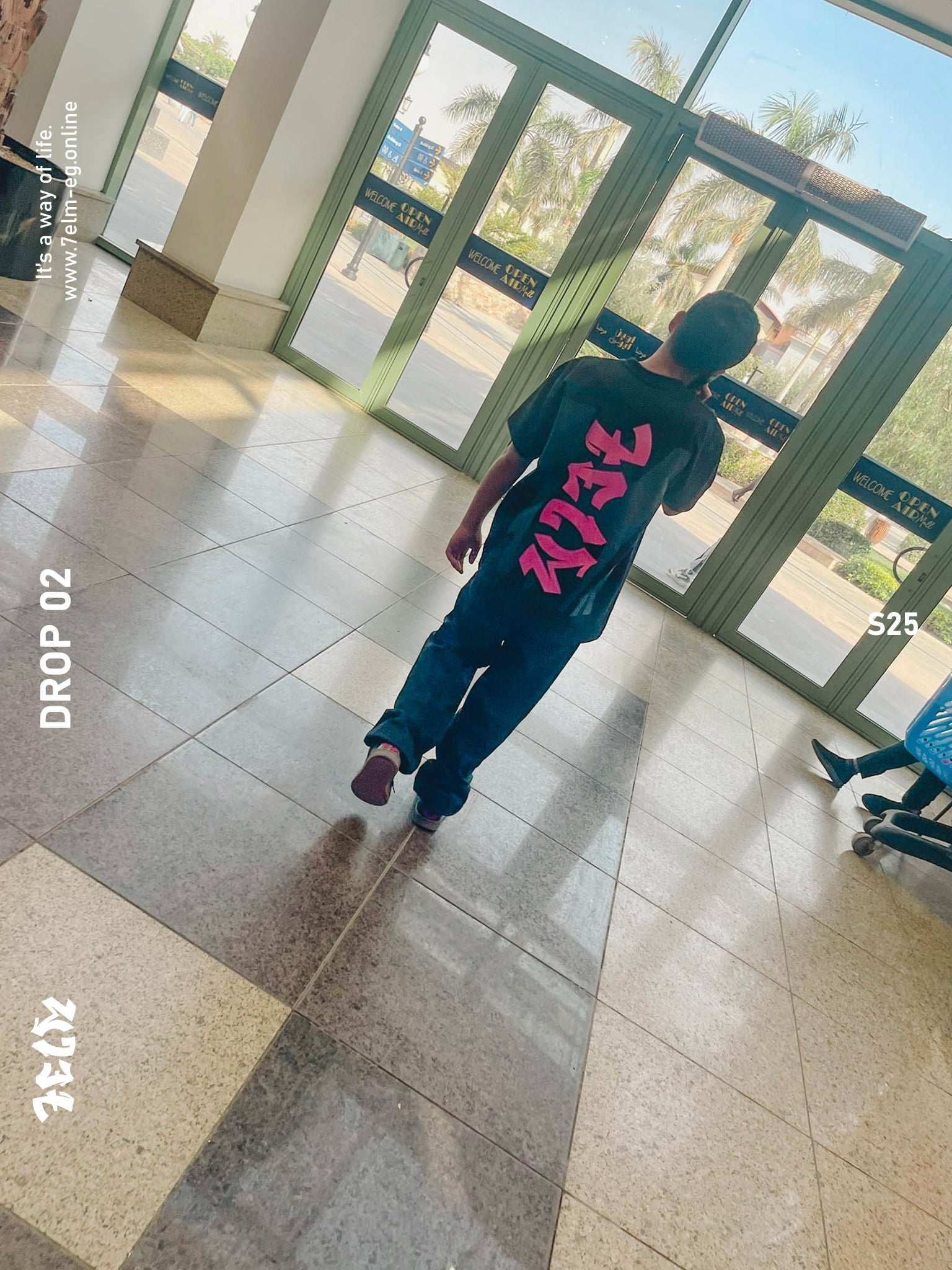 7elm Wave T Shirt oversized, boxy fit
