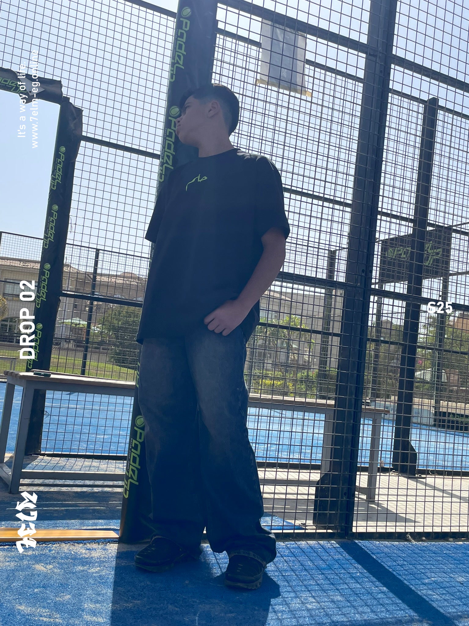 7elm's Slogan T shirt oversized, boxy fit