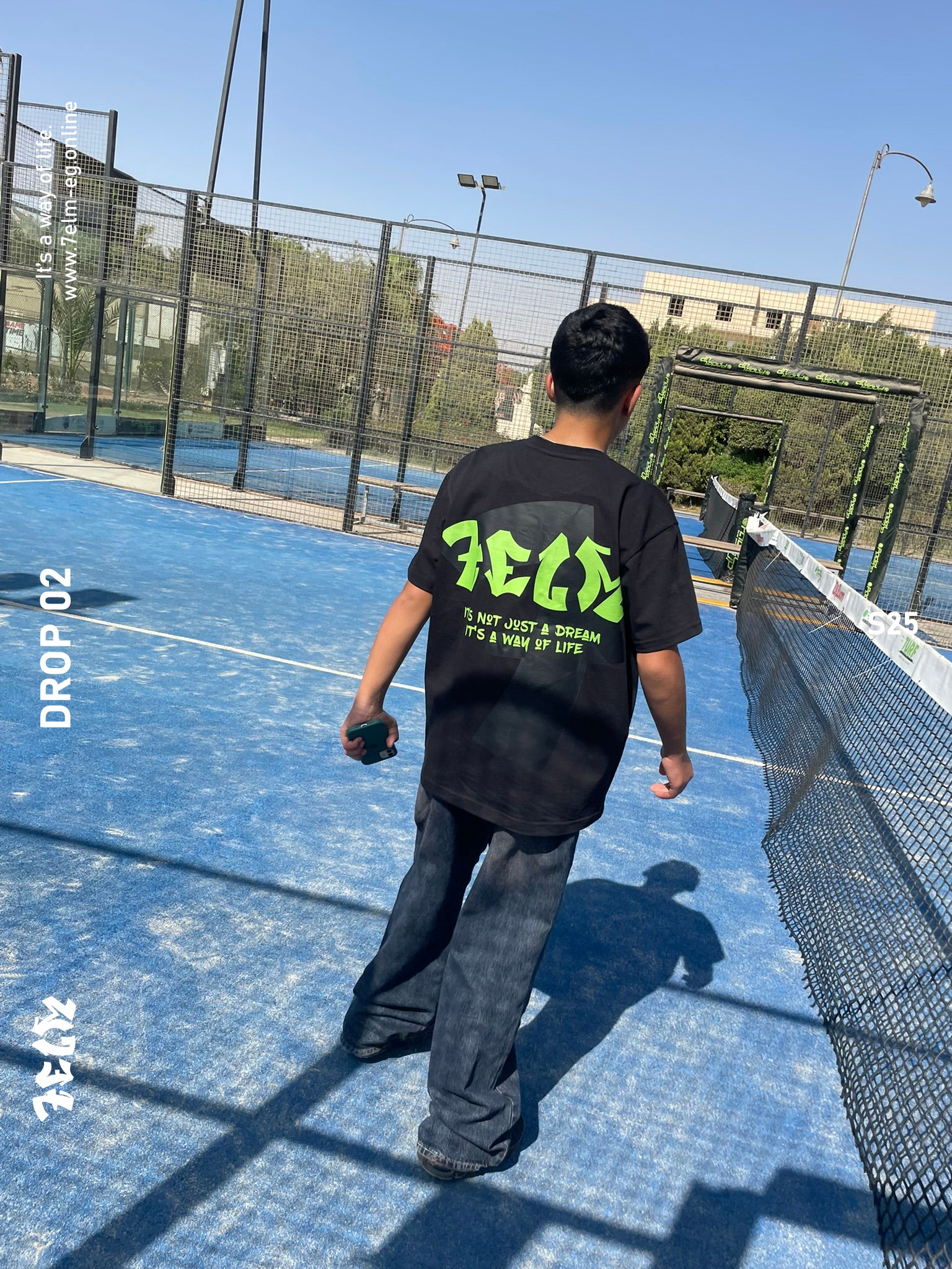 7elm's Slogan T shirt oversized, boxy fit